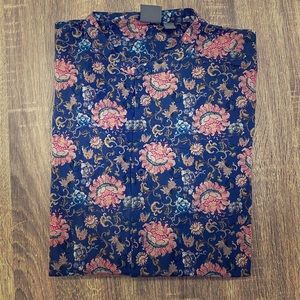 ASOS Printed Collarless Shirt
